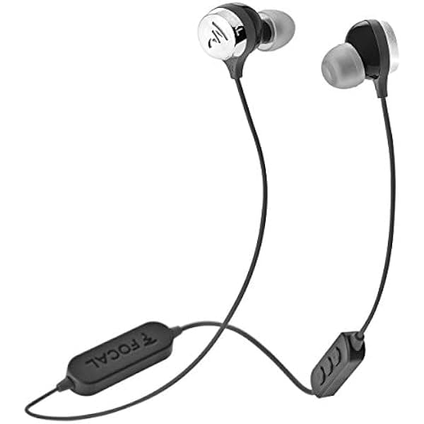 Focal Sphear Wireless Earbuds con Control Remoto de Tres Botones y Micrófono (Negros) EMELEAR104B