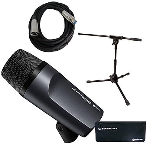 Sennheiser e 602-II Micrófono para Bombo/Bajo con Paquete de Soporte Corto para Micrófono y Cable 7 | 98E+16