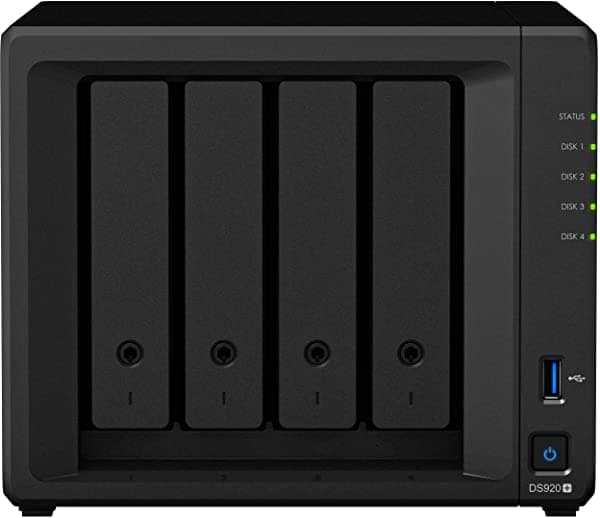 Synology DiskStation DS920+ Servidor NAS para Negocios con CPU Celeron, Memoria DDR4 de 8GB, SSD M.2 de 1TB, Almacenamiento SSD de 8TB, Sistema Operativo DSM ASIHLAMZ322