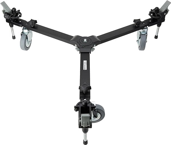 Manfrotto 127VS Dolly para Video con Difusión Variable y Ruedas de 3 Pulgadas - Reemplaza 3137