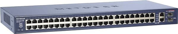 NETGEAR FS750T2 Switch Inteligente de 48 Puertos 10/100 con (2) Enlaces Ascendentes Gigabit FS750T2EU