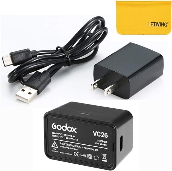 Godox V1 Cargador USB VC26 para la marca Godox