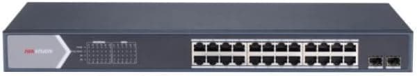 Hikvision DS-3E1526P-SI Conmutador Gigabit PoE administrado inteligente de 24 puertos