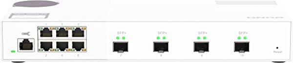 QNAP QSW-M2106-4S-US 10 puertos 10GbE y 2.5GbE 10GbE y 2.5GbE Capa 2 Web Administrado Switch para implementación de red SMB