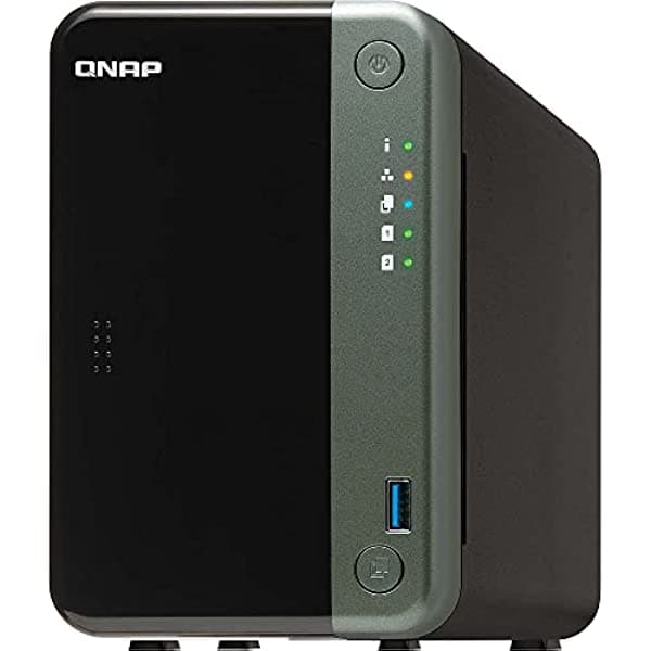 QNAP TS-253D-4G NAS de 2 bahías para profesionales con CPU Intel Celeron J4125 y dos puertos de 2.5 GbE