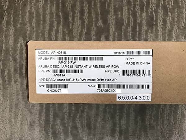 HP/Aruba Networks Instant AP-315-RW punto de acceso (IAP-315-RW)