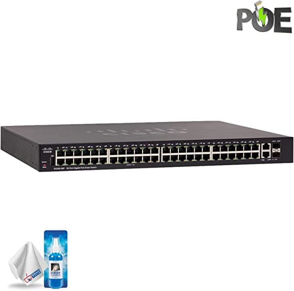 Cisco SG250-50P 50-Port Gigabit PoE Switch Kit SG250X-48P-K9