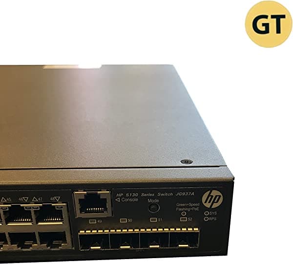 aruba HP FlexNetwork 5130 48G PoE+ 4SFP+ (370W) EI Switch - Conmutador Ethernet gestionado por 48 puertos