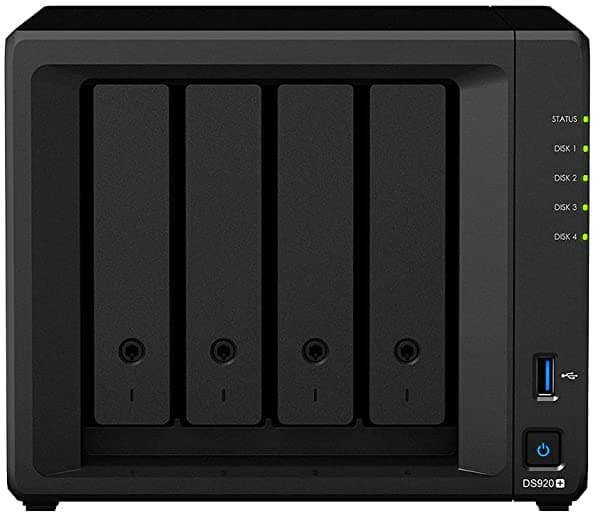 Synology DiskStation DS920+ Servidor NAS para empresas con CPU Celeron, memoria DDR4 de 8 GB, SSD M.2 de 1 TB, disco duro de 32 TB, sistema operativo DSM ASIHLAMZ508