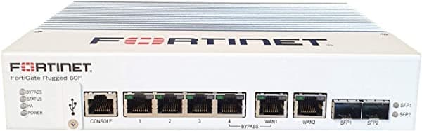 FORTINET FGR-60F Appliance de Seguridad de Red Ruggedized FortiGate-60F para protección avanzada en entornos industriales