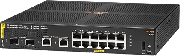 Interruptor Aruba 6100 12G Class4 PoE 2G/2SFP+ 139W - JL679A UPC interno sin localización/cable