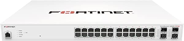 Fortinet FortiSwitch 224D-FPOE Layer 2 PoE+ Switch - 24 puertos GE RJ45, 2 ranuras GE SFP