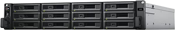 Synology SA6400 NAS de montaje en rack de 12 bahías con potencia redundante (sin discos)