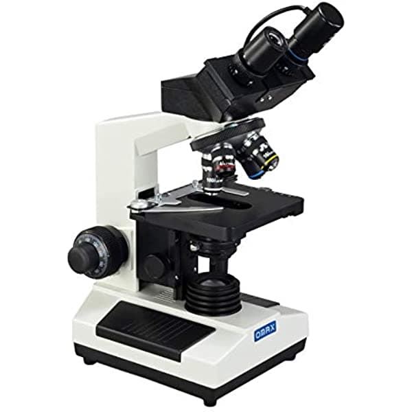Omax compuesto 40 X -1000 X Microscopio Binocular con cámara digital USB M827-C02