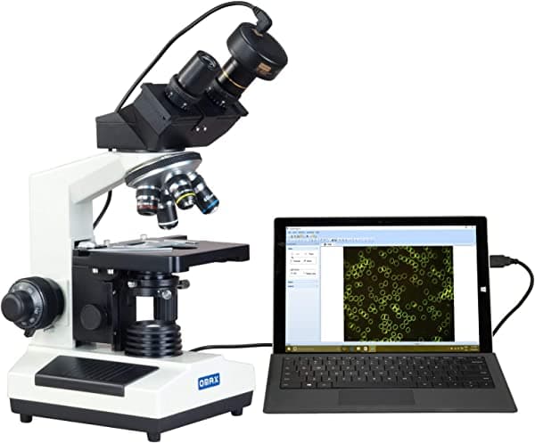 Omax 40 x -2000 X Binocular Microscopio Compuesto W aceite Darkfield Condensador + 3.0MP cámara USB M827S-A191BD-C30U