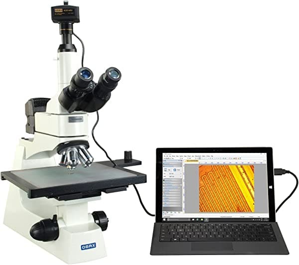 Omax Gran etapa Industrial Inspección infinity Microscopio + 14MP Camera M836L-C140U