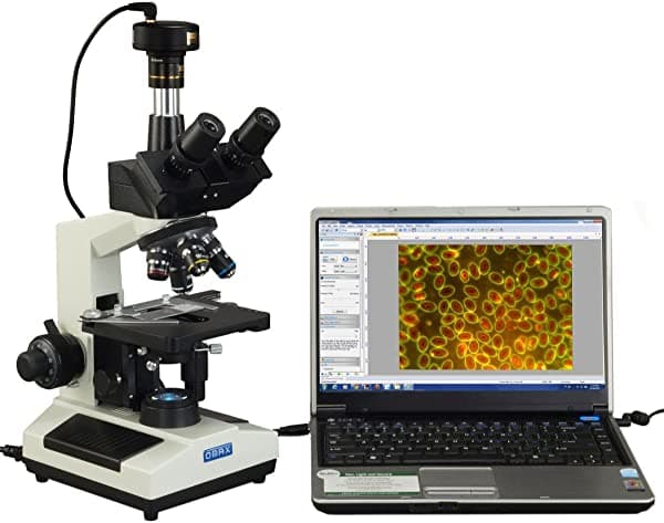 Omax 40 x -2000 X Darkfield trinocular Compuesto biológica microscopio LED con 3.0 MP USB cámara M837SL-A191BD-C30U