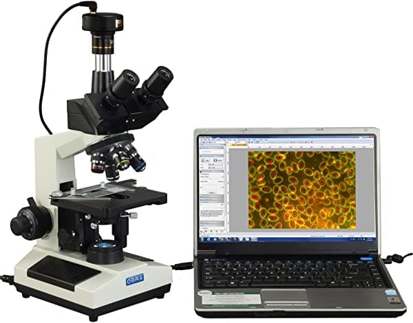 Omax 40 x -1600 X trinocular Darkfield LED Microscopio Compuesto de aceite con 5.0 MP USB cámara digital M837TL-A191BD-C50U
