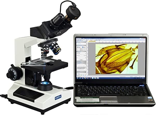 Omax 40 x -2000 x compuesto LED Microscopio Binocular con cámara digital de 5 MP USB M827SL-C50U