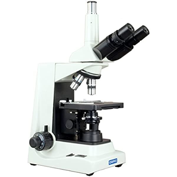 OMAX 40X-2000X microscopio compuesto trinocular avanzado con objetivos Plan de campo y luz LED M834SLPLAN
