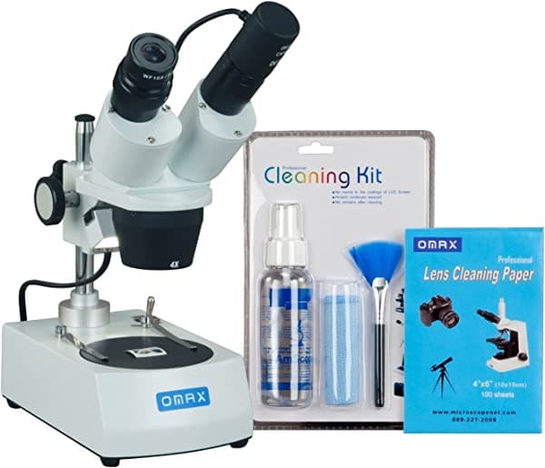 Omax 20 x -40 x Binocular Microscopio Estéreo con doble luces y USB Camera y limpieza Pack G223A-C02-LPK