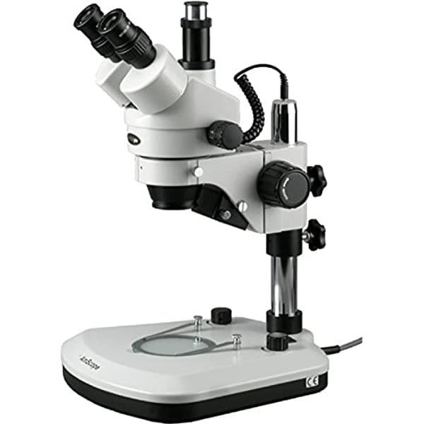 AmScope 7X-90X Microscopio Estéreo Trinocular con Zoom LED Nuevo SM-1TY-PL