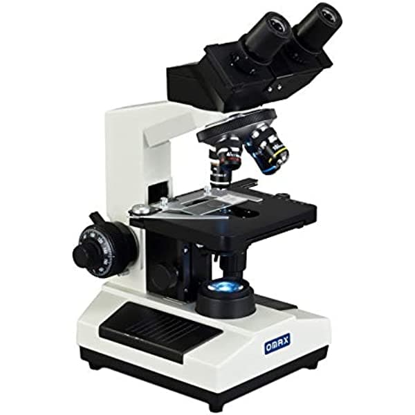 Omax compuesto 40 X -2000 X Binocular Biológica microscopio con reemplazable con luz LED M827SL