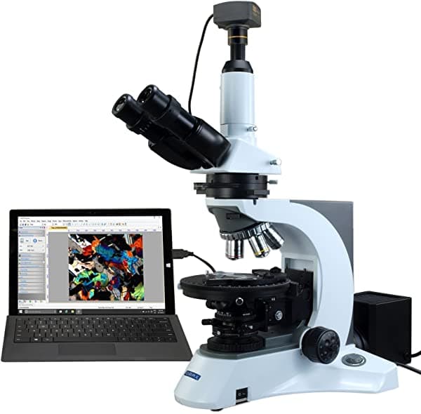 Omax 40 x -1000 x 18 MP USB3.0 Plan trinocular infinity Polarizing Lab Microscopio digital M838PL-C180U3