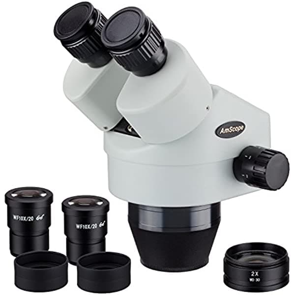 AmScope SM790B 7X-90X Cabezal de microscopio estéreo binocular con zoom