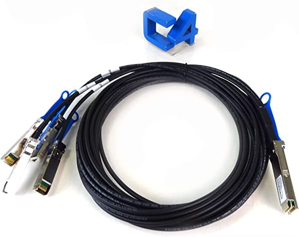 HP jh659 a Arista - 10 GBase - Cable de conexión directa QSFP + (M) a SFP + (M) - 10 ft - twinaxial
