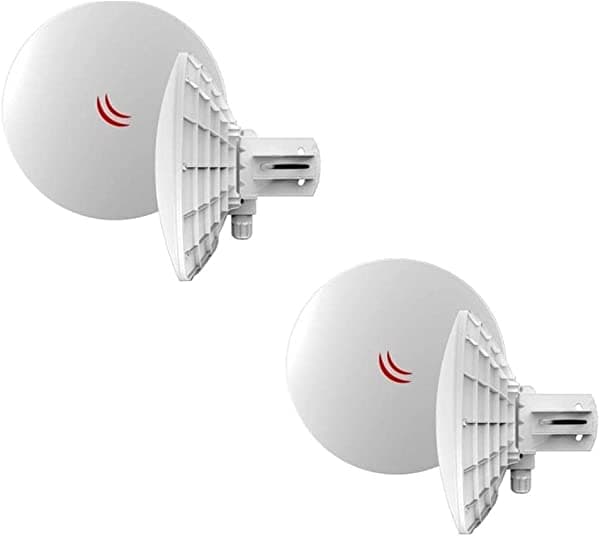 Mikrotik dynadish 5 2-units listo para instalar 25dBi 5 GHz PTP Outdoor 802.11 ac DishG-5HacDPRECONF