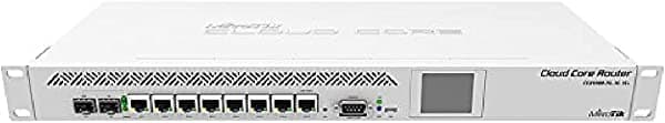 Mikrotik CCR1009 Router 7 Puertos Gbit 1 Puerto Ethernet Combo 1 Puerto SFP+ y Doble Fuente de Alimentación CCR1009-7G-1C-1S+