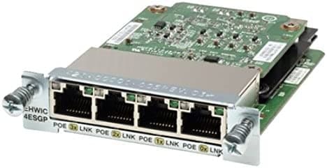 Cisco ehwic-4esg-p PoE 4 Port 10/100/1000 Enhanced Wan Interface Card de alta velocidad