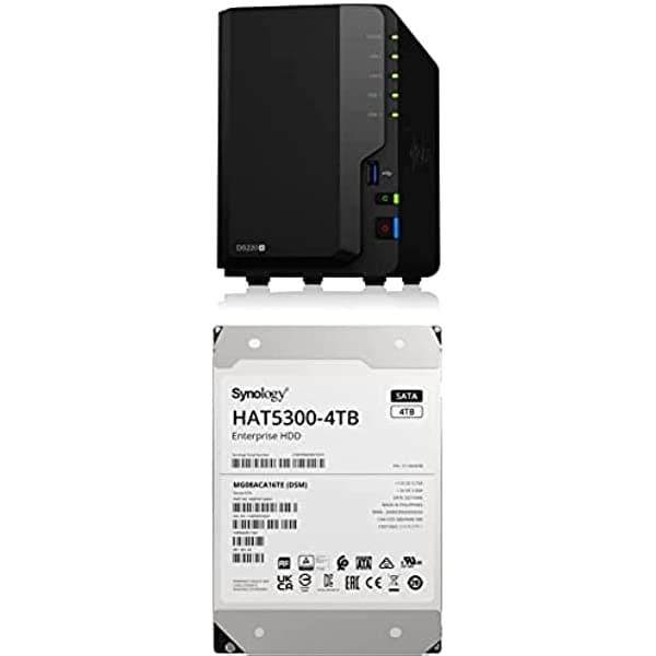 Synology NAS DiskStation DS220+ (2 bahías) - HAT5300 4TB HDD Bundle