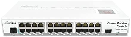 Mikrotik - crs125 - 24 g-1s-in -, Cloud Router Gigabit Switch, 24 x 10/100/1000 Mbit/s Gigabit Ethernet con automdi/X, totalmente layer3 Manejable, licencia RouterOS V6, nivel 5.