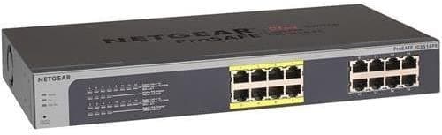 Netgear ProSafe Plus - jgs516pe Ethernet Switch - 16 puertos - 8 x PoE - 8 x RJ-45 - 10/100/1000Base-T - Escritorio jgs516pe-100nas