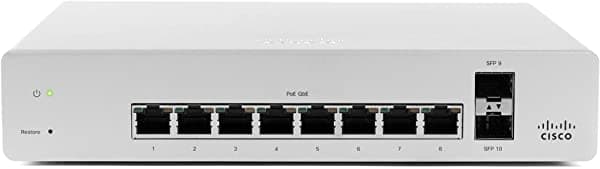 Cisco Meraki | MS220-8P-HW-1YR | MS220-8P-HW con licencia y soporte empresarial Meraki MS220-8P, 1 año