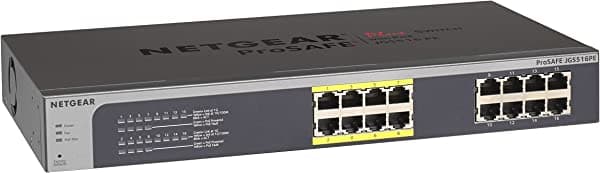 NETGEAR JGS516PE-100NAS ProSafe Plus 16 puertos Gig PoE