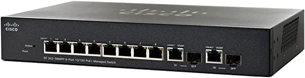 Cisco Small Business SF302-08Mpp - Switch - 8 puertos - Gestionado - Escritorio, Montaje en rack (SF302-08MPP-K9-NA)