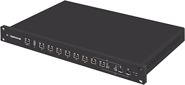 Ubiquiti Networks Edgerouter Pro 8- 8 Port Router 2Sfp (ERPro-8), Negro