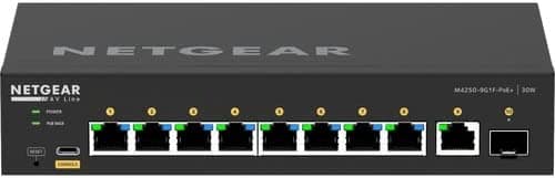 NETGEAR Interruptor de red: línea AV M4250-8G2XF-POE+ GSM4210PD-100NAS