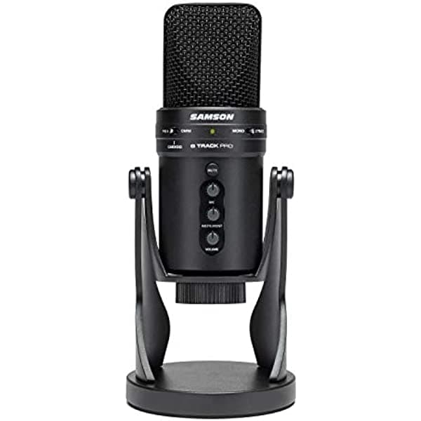 Micrófono profesional USB Samson G-Track Pro con interfaz de audio