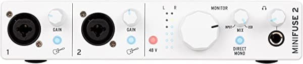 Arturia MiniFuse 2 - Interfaz de audio USB-C, color blanco 800112