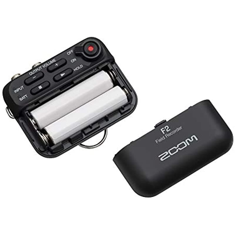 Zoom F2 Grabador Compacto de Solapa, 32-Bit Float, No Clipping, Audio para Video, Graba en SD, Alimentado a Batería, Incluye Micrófono de Solapa