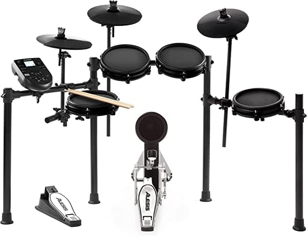 inMusic Brands Alesis Nitro Mesh Kit - Batería electrónica de ocho piezas con parches de malla (Reacondicionado) NITROMESHKIT-cr