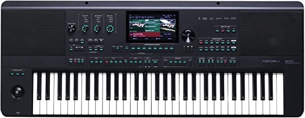 ASM Medeli AKX10 - Teclado de estación de trabajo con 61 teclas con altavoces integrados