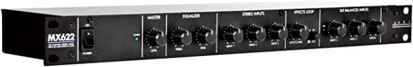 Art Pro Audio MX622 - Mezclador estéreo de 6 canales con bucle EQ/EFX y salidas equilibradas