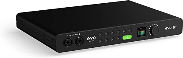 Audient EVO SP8 - Micrófono de 8 canales con 8 entradas ADAT/8 salidas ADAT, para músico, productor o ingeniero, incluye 8 preamplificadores de micrófono EVO con Smartgain