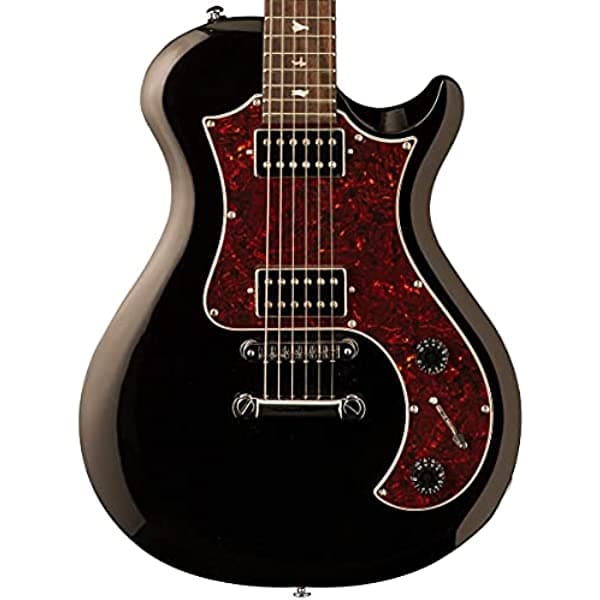 Paul Reed Smith PRS SE Starla Stoptail - Guitarra eléctrica, negro con golpeador de tortuga, con funda acolchada