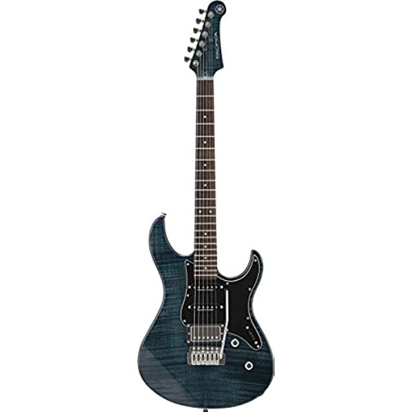 Yamaha Guitarra eléctrica de cuerpo sólido de 6 cuerdas, derecha, azul índigo (PAC612VIIFM IDB)
